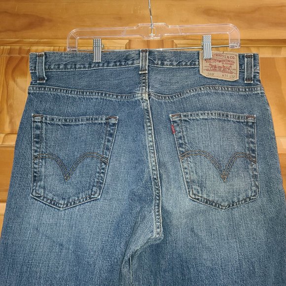 Levi's 569 Loose Straight Blue Jeans - Picture 7 of 11